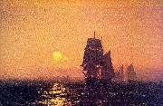Mauritz F H Haas Into the Sunset oil on canvas